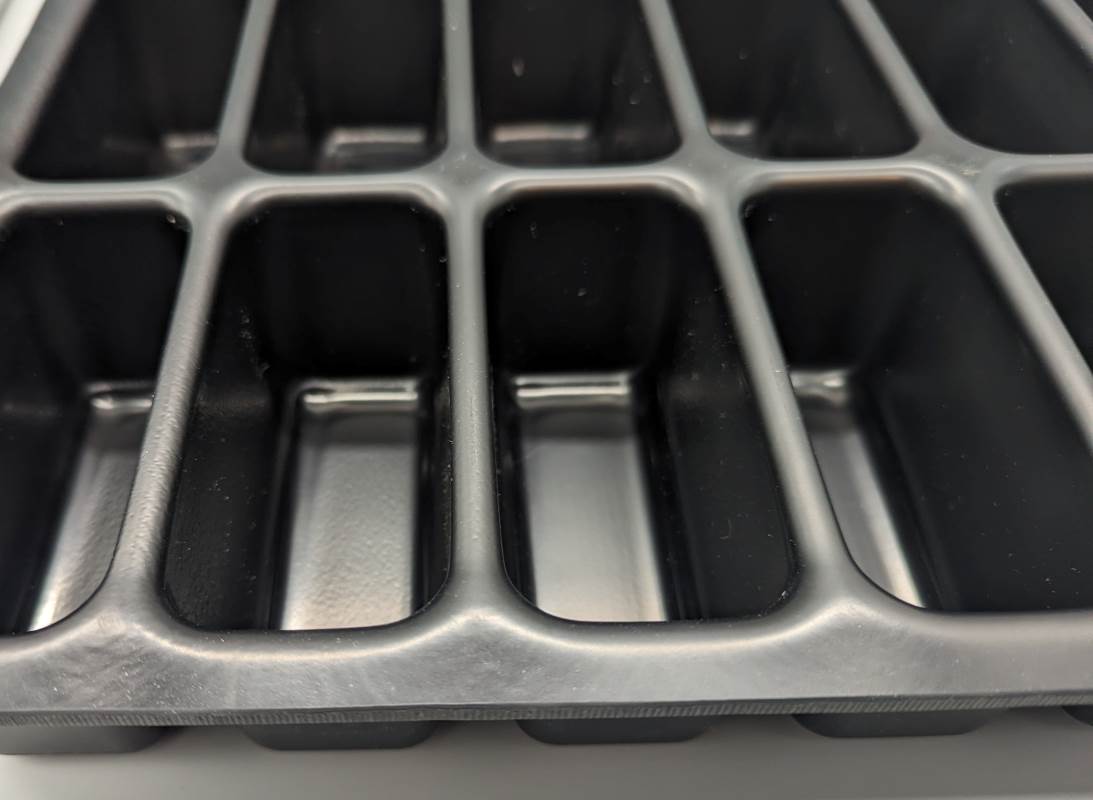 Closeup of Large Black Tray