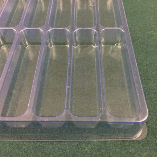 Rectangular Cavity Clear Plastic Trays - 3.5 X 0.75 X 0.75 - Image 2